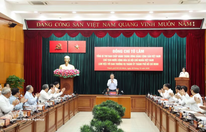 Top leader urges Ho Chi Minh City to strengthen autonomy ...