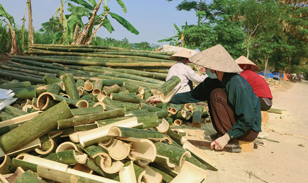 The art of making paper fans in Vietnam