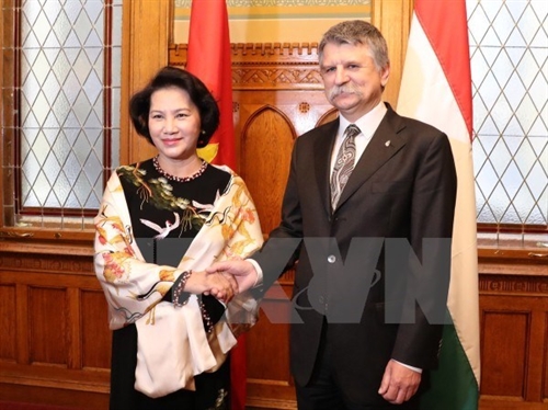 Vietnam Hungarys top legislators hold talks