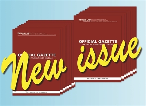 Official Gazette issues Nos 121-124/2022 released on February 08 2023