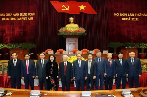 Party Central Committee adopts resolution of second plenum