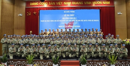 Vietnams second UN peacekeeping sapper unit unveiled in Hanoi