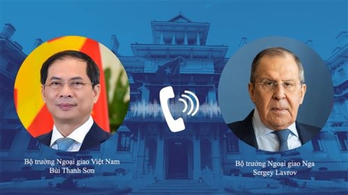 Vietnamese Russian foreign ministers hold phone talks on Ukraine situation