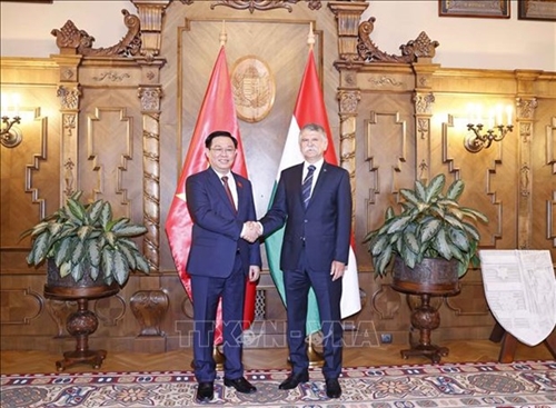 Vietnamese Hungarian top legislators hold talks
