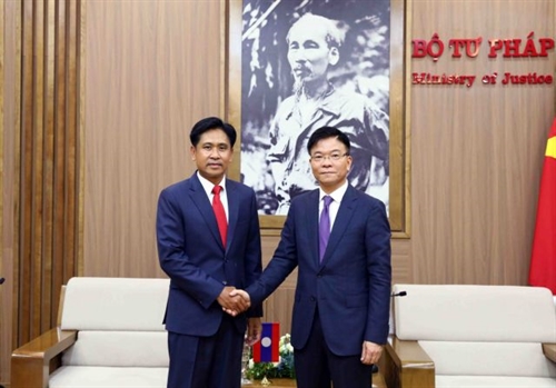 Vietnamese Lao justice ministries work to raise cooperation efficiency