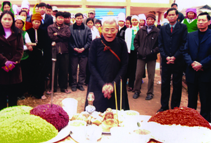 New rice ceremony of the Thai